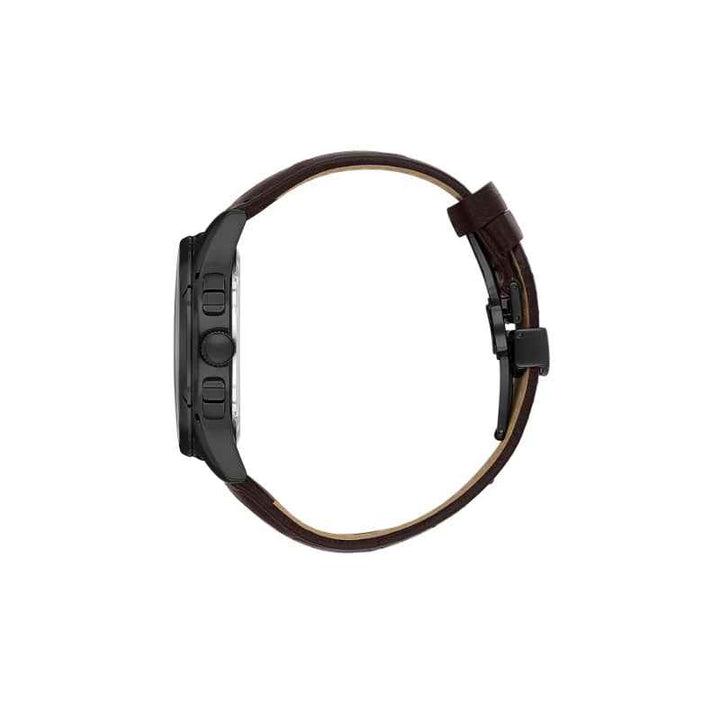 Daniel Klein Men Genuine Leather Dark Brown Watch DK1140025