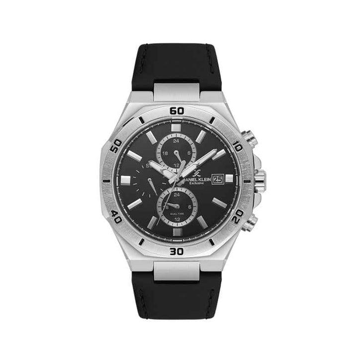 Daniel Klein Men Genuine Leather Black Watch DK1140031
