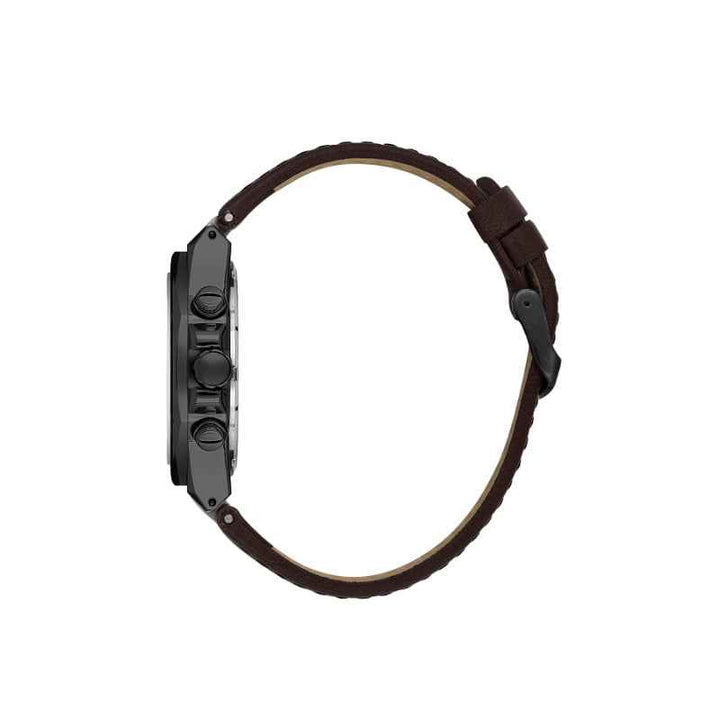 Daniel Klein Men Genuine Leather Dark Brown Watch DK1140035