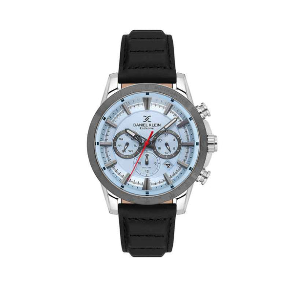 Daniel Klein Men Genuine Leather Black Watch DK1140063