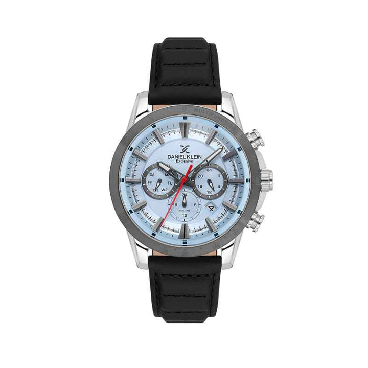 Daniel Klein Men Genuine Leather Black Watch DK1140063
