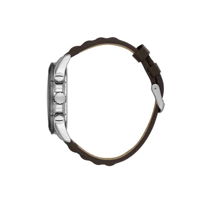 Daniel Klein Men Genuine Leather Dark Brown Watch DK1140065