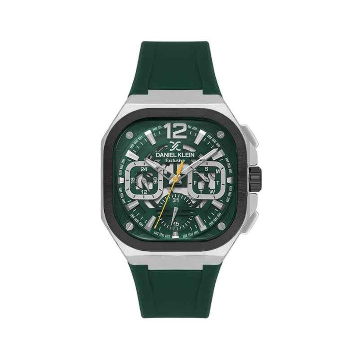 Daniel Klein Men Silicone Dark Green Watch DK1140085