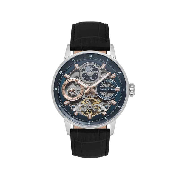 Daniel Klein Men Genuine Leather Black Watch DK1140134