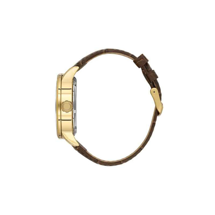 Daniel Klein Men Genuine Leather Dark Brown Watch DK1140135