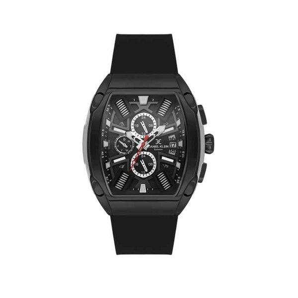Daniel Klein Men Silicone Black Watch DK1140286