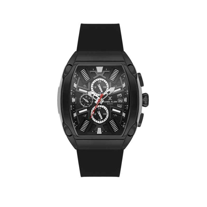 Daniel Klein Men Silicone Black Watch DK1140286