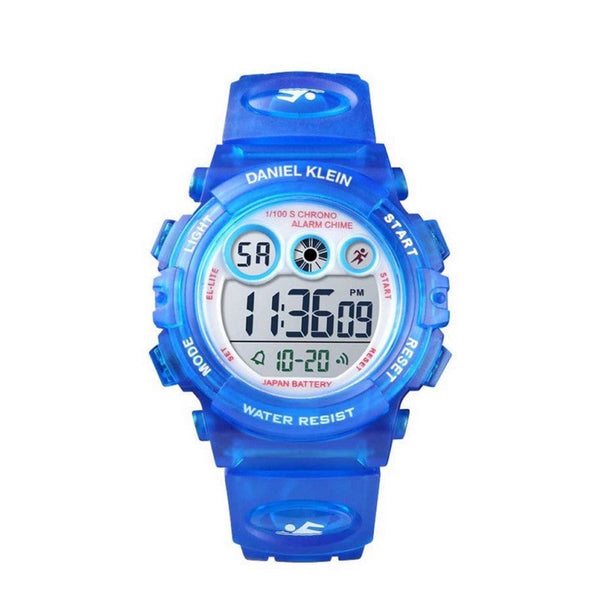 Daniel Klein Boys Blue Silicone Digital Smart Watch