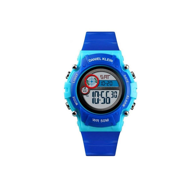 Daniel Klein Boys Blue Silicone Digital Smart Watch