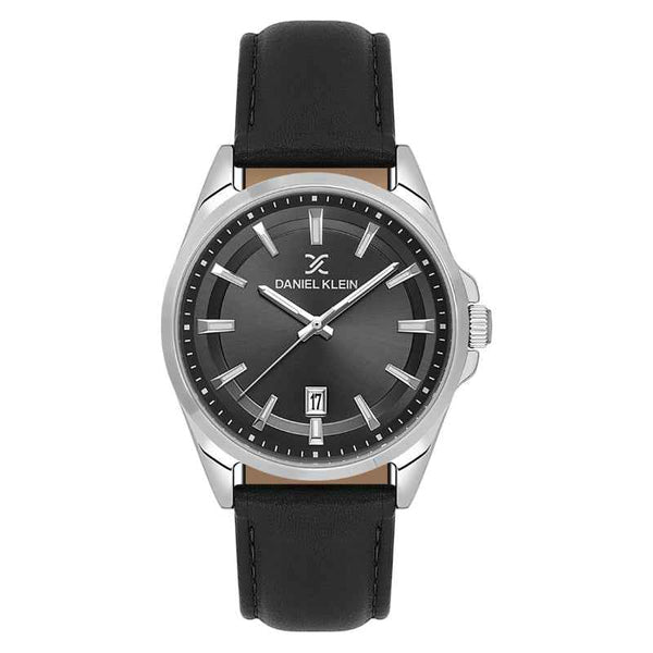 Daniel Klein Men Genuine Leather Black Watch DK6140362