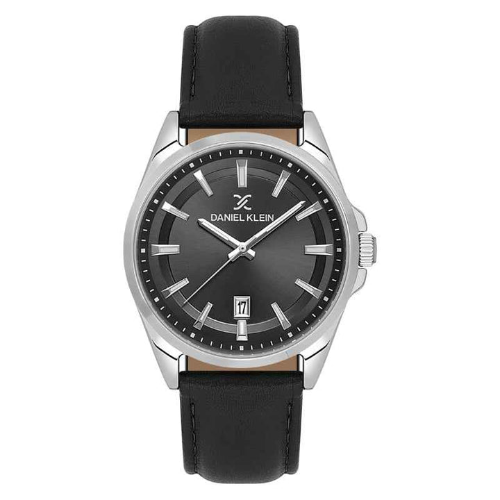 Daniel Klein Men Genuine Leather Black Watch DK6140362