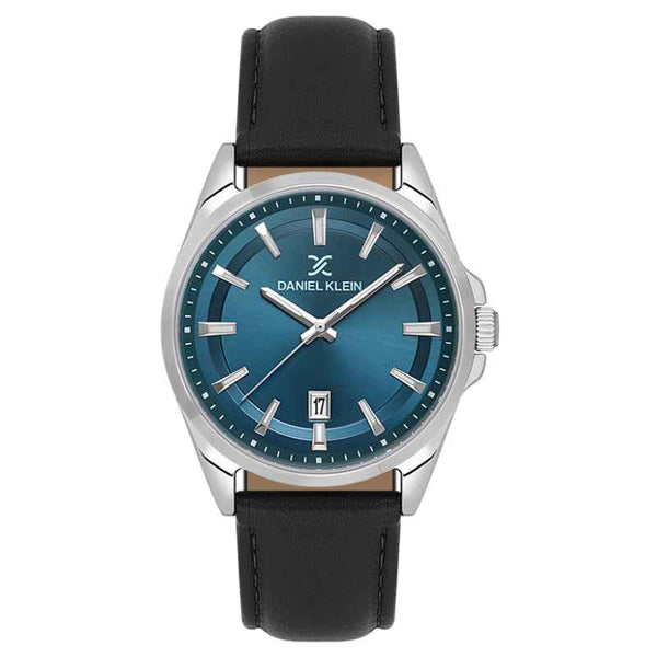 Daniel Klein Men Genuine Leather Black Watch DK6140363