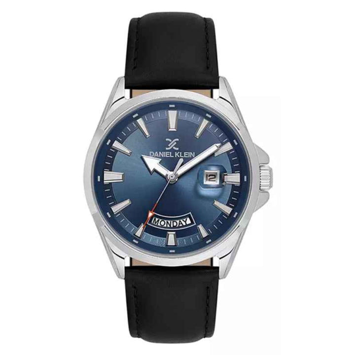Daniel Klein Men Genuine Leather Black Watch DK6140382
