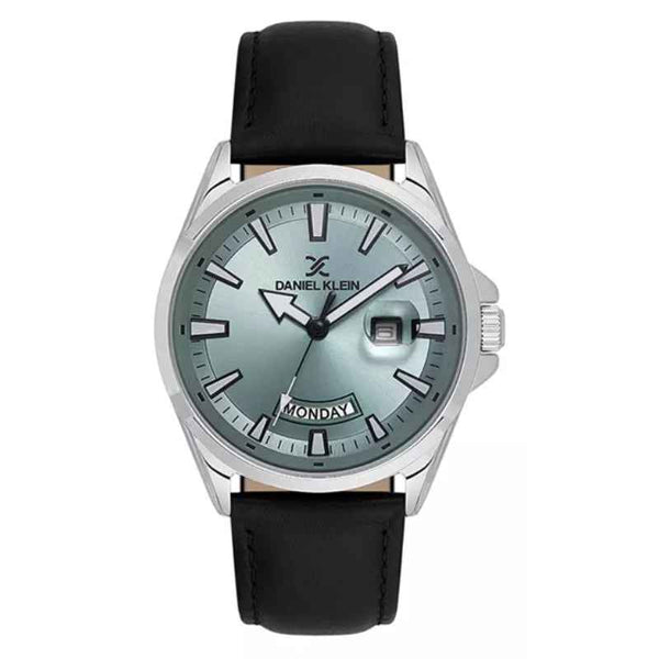 Daniel Klein Men Genuine Leather Black Watch DK6140383