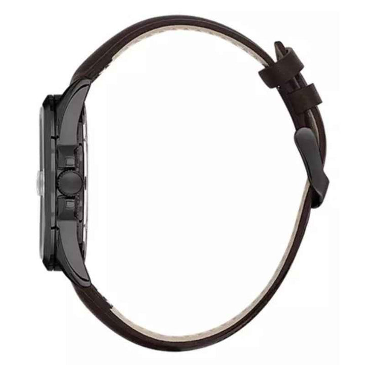 Daniel Klein Men Genuine Leather Dark Brown Watch DK6140385