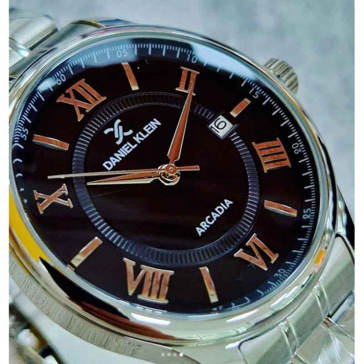 Daniel Klein Men Stainless Steel Silver Watch DK6140505