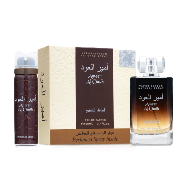 Lattafa Ameer Al Oud EDP 100 ml and Deo 50 ml Perfume Set DP063707