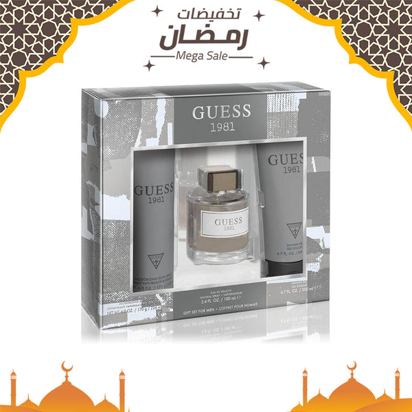 Guess 1981 for Men EDT 100 ml/ Shower Gel 200 ml/ Deo Spray 226 ml 3pcs Set DP329998