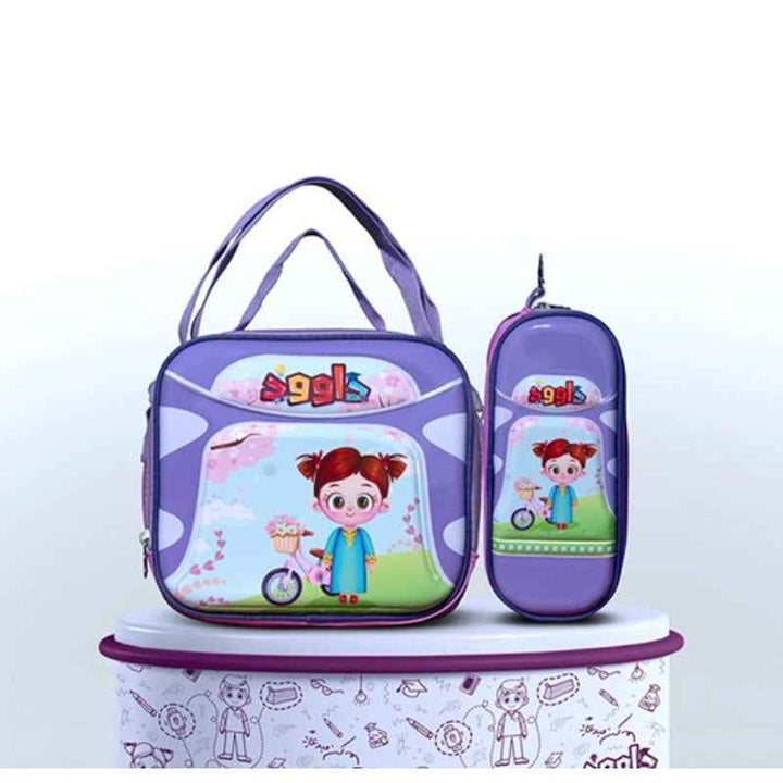 Dawood 3 in 1 School Bag Set with Pencil Case and Lunch Bag Girls DW.SB1.002