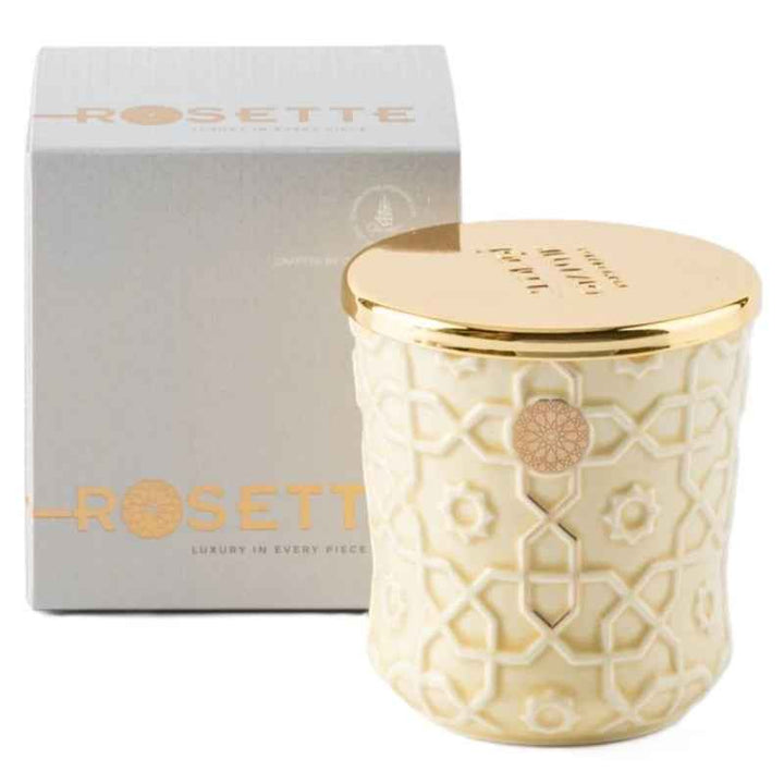 Otantik Small Luxury Scented candle from Rosette Ivory 6.7/5 x 6.5 ET2196