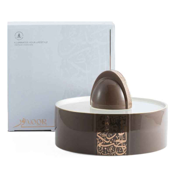 Otantik Large Date Bowl from Nour Brown 250 mm ET2314
