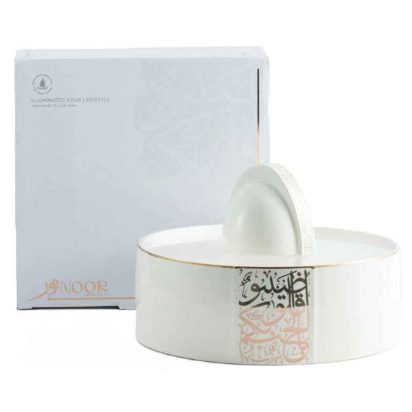 Otantik Large Date Bowl from Nour White 250 mm ET2317