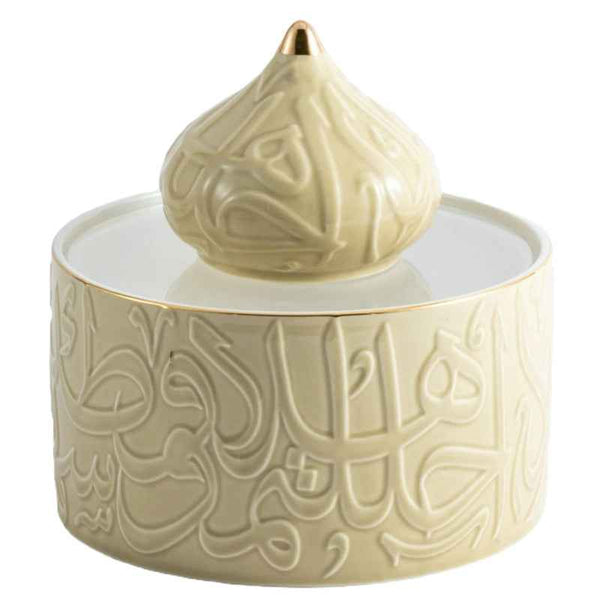 Otantik Acrylic Medium Date Bowl from Diwan Ivory 180 mm ET2431