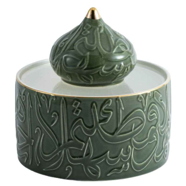 Otantik Acrylic Medium Date Bowl from Diwan Green 180 mm ET2432