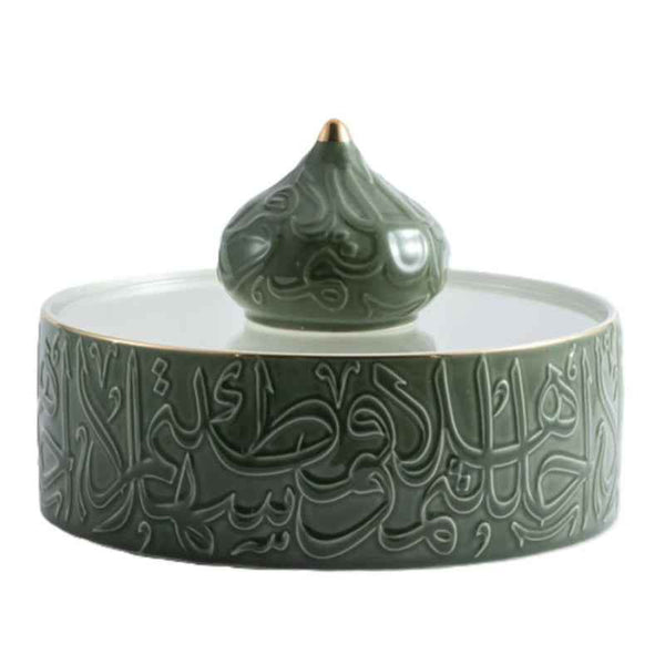 Otantik Acrylic Large Date Bowl from Diwan Green 250 mm ET2444