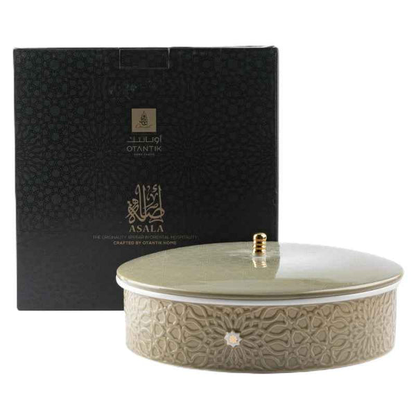 Otantik Large Date Bowl from Asalah Olive 250 mm ET2627