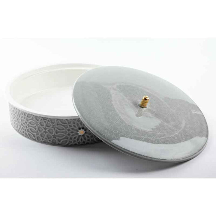 Otantik Large Date Bowl from Asalah Grey 250 mm ET2628