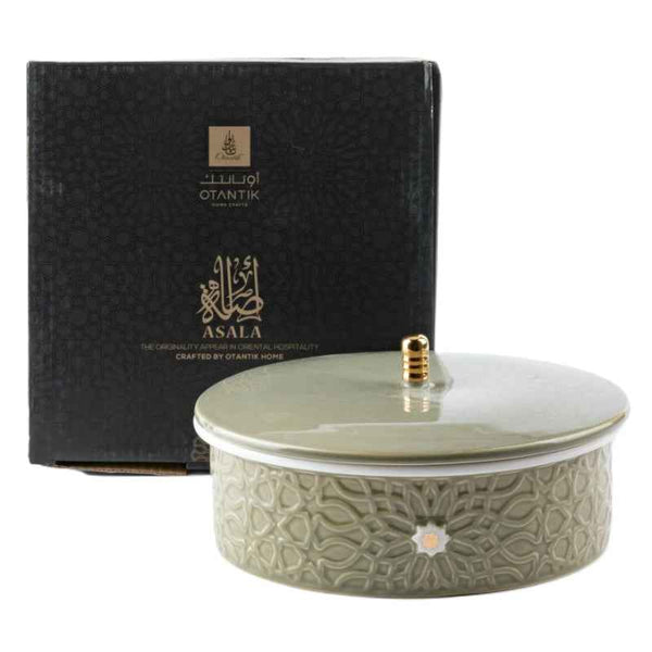 Otantik Medium Date Bowl from Asalah Olive 180 mm ET2633