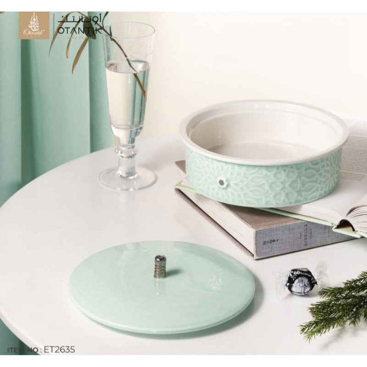 Otantik Medium Date Bowl from Asalah Teal 180 mm ET2635