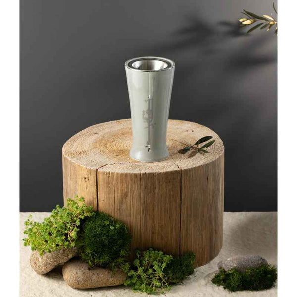 Otantik Incense Burner From Liqaa Grey 8.9 x 7.5 cm ET2851