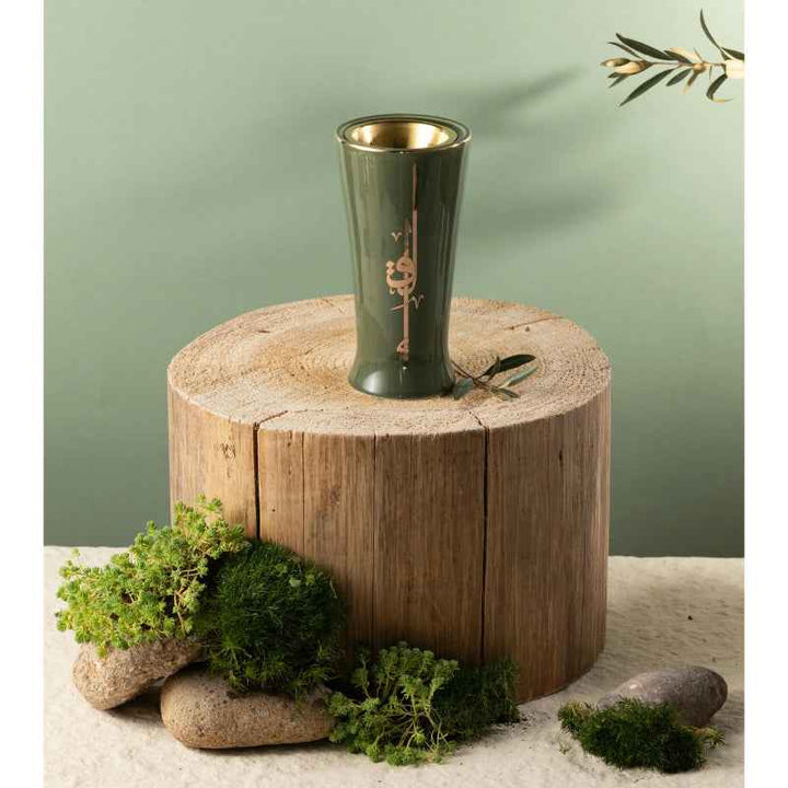 Otantik Incense Burner From Liqaa Green 8.9 x 7.5 cm ET2852