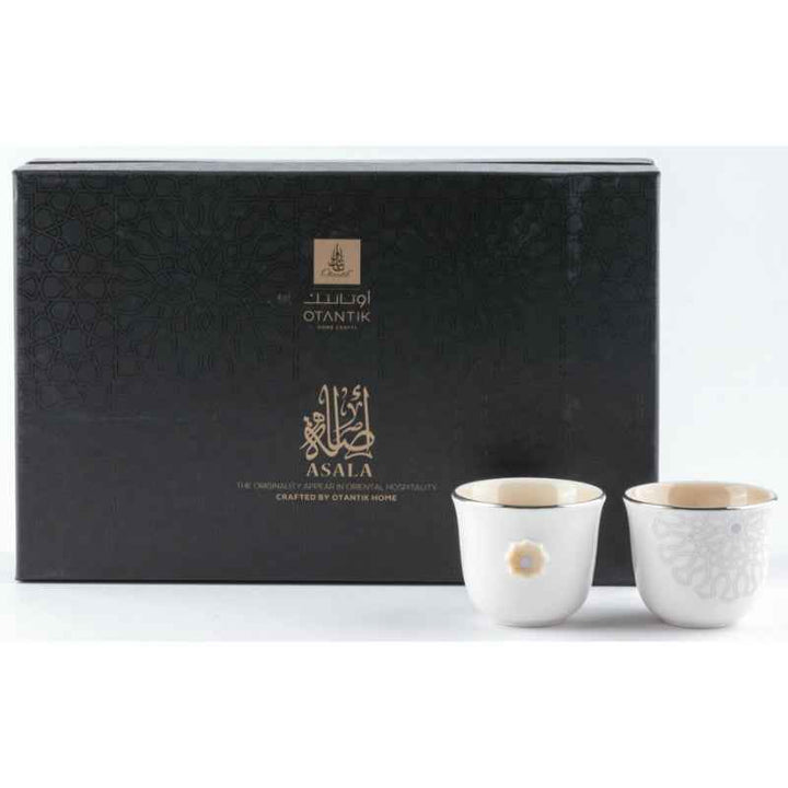 Otantik Arabic Coffee Cups 12 pcs from Asalah Creamy 50 cc ET2892