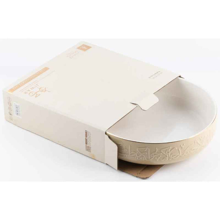 Otantik Salad Serving Bowl from Jiwar Ivory 10.5 Inch ET2914