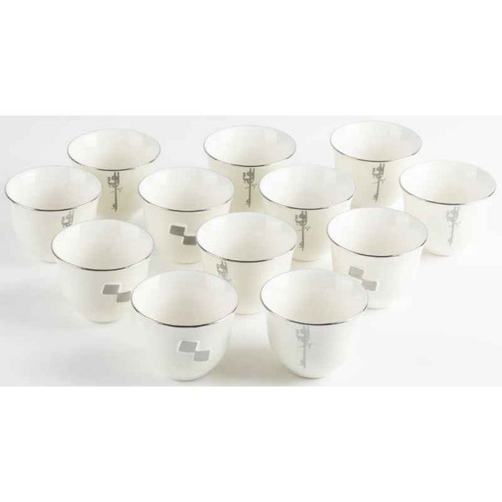 Otantik Arabic Coffee Cups 12 pcs from Liqaa Pearl 50 cc ET2927