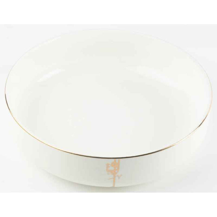 Otantik Salad Serving Bowl from Liqaa White 10.5 Inch ET2931