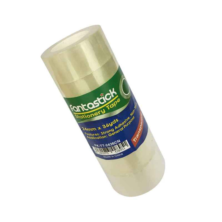 Fantastick Tape 1"X36yds Clear Pack of 6