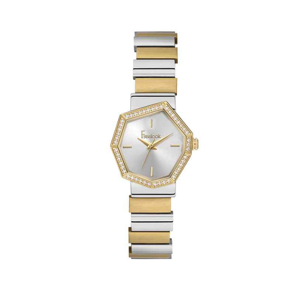 Freelook Lumiere Women Stainless Steel Silver and Gold Watch FL1104925