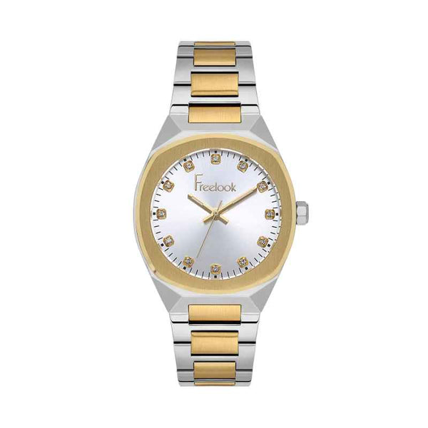 Freelook Jolie Women Stainless Steel Silver and Gold Watch FL1105094