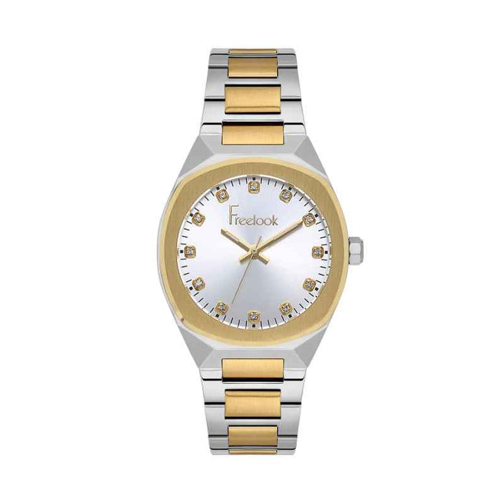 Freelook Jolie Women Stainless Steel Silver and Gold Watch FL1105094