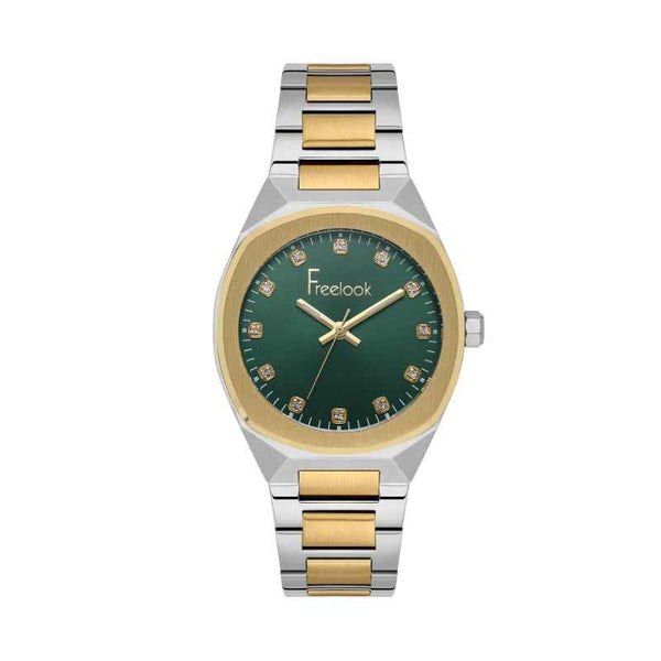 Freelook Jolie Women Stainless Steel Silver and Gold Watch FL1105095