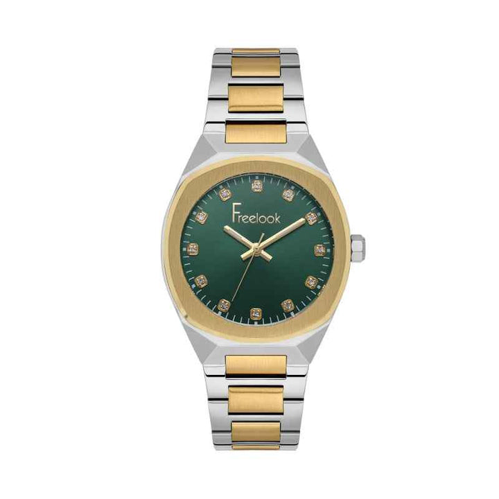 Freelook Jolie Women Stainless Steel Silver and Gold Watch FL1105095