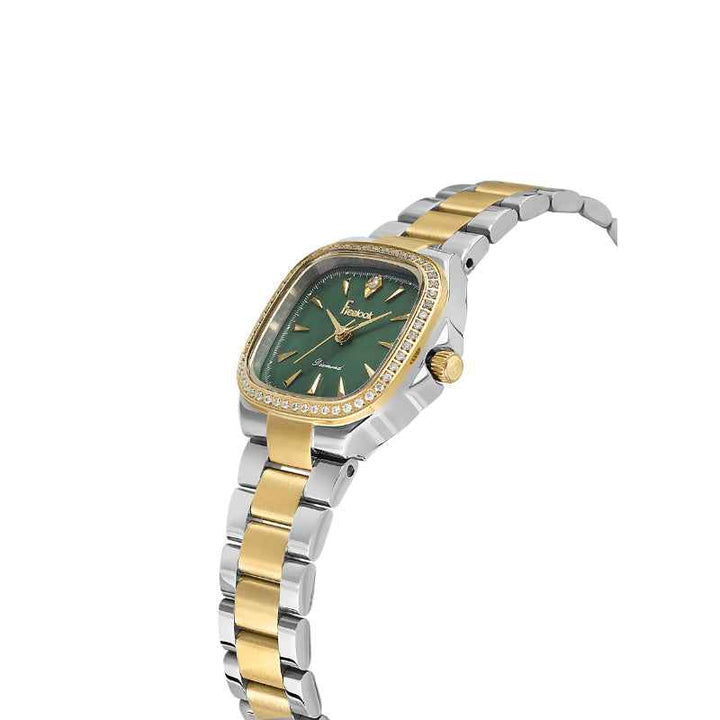 Freelook Lumiere Women Stainless Steel Silver and Gold Watch FL4100135