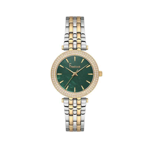 Freelook Lumiere Women Stainless Steel Silver and Gold Watch FL4100165