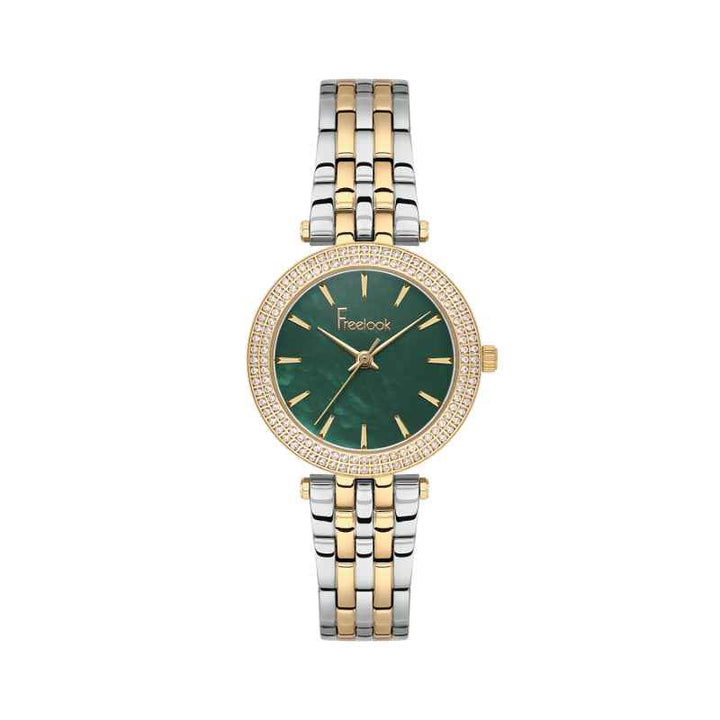 Freelook Lumiere Women Stainless Steel Silver and Gold Watch FL4100165