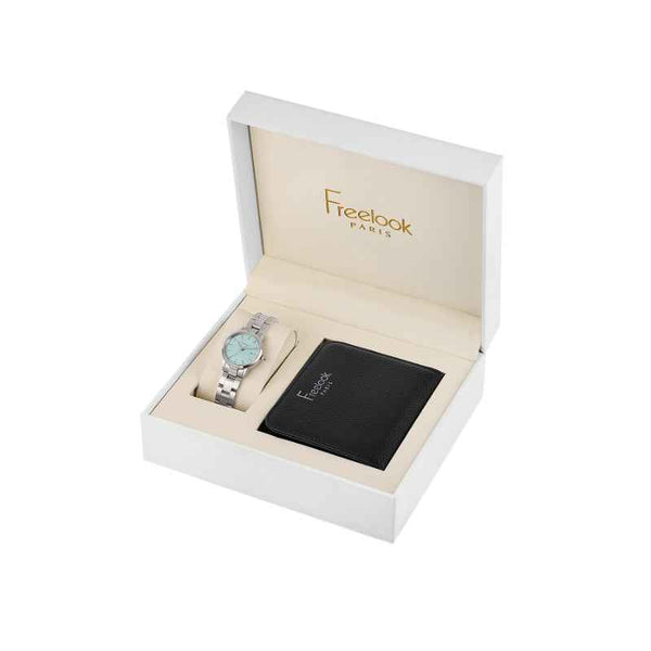 Freelook Gift Set Women Stainless Steel Silver Watch FL4100172