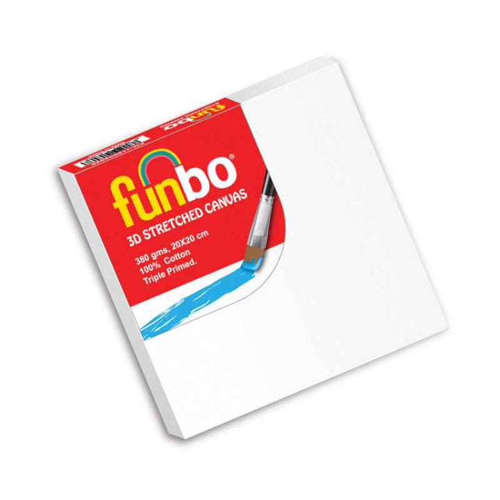 Funbo Stretched 3D canvas 380 gms 20x20 cm FO-115002020
